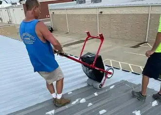 Commercial rubber roofing